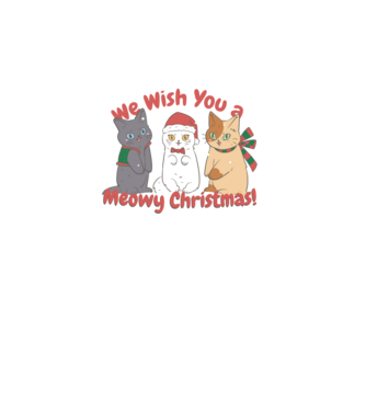 We wish You a Meowy Christmas minta türkiz pólón