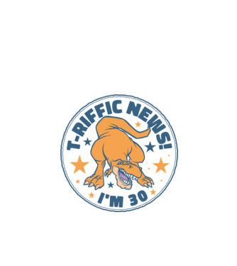 T-rex Terrific news i'm 30 minta türkiz pólón