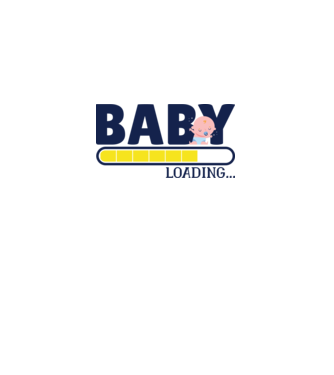 Baby is loading - vicces póló Kismamáknak minta fehér pólón