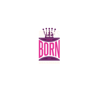 Queens are born in December minta farmerkék pólón