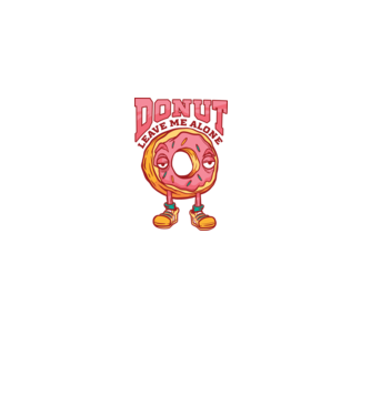 Donut leave me alone minta homokszín pólón