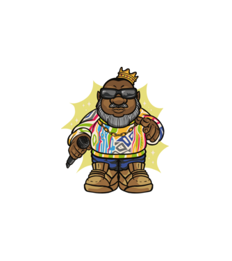 BIGGIES GNOME minta fehér pólón