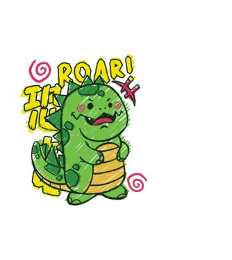 Trex minta fehér pólón