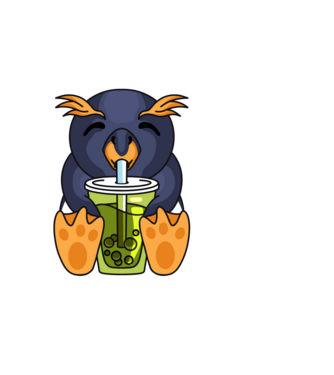 Boba Pingvin  minta fekete pólón
