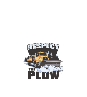 Respect the plow minta fehér pólón