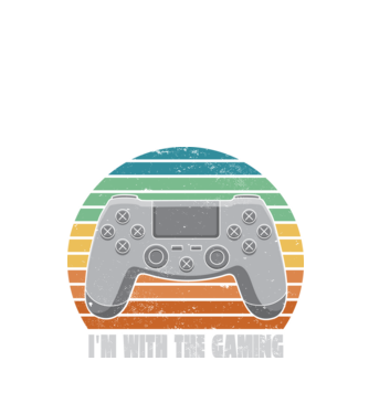 Gaming minta fekete pólón