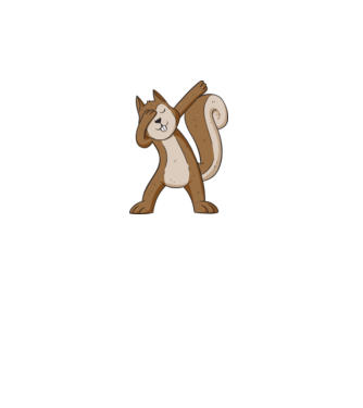 Mókus DAB minta fehér pólón
