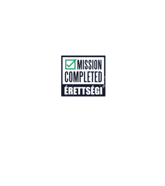 Érettségi Küldetés Teljesítve minta fehér pólón