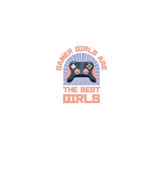 A gamer lányok a legjobbak minta fekete pólón