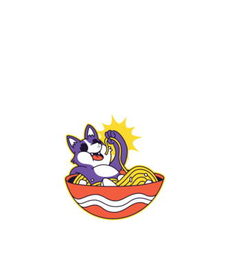 Corgi Ramennel minta fehér pólón