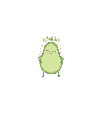 Mamacado minta homokszín pólón