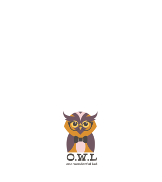 OWL - One wonderful Lad minta világos rózsaszín pólón