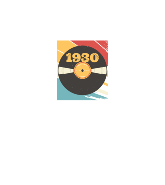 Born in 1930 Limited Edition Vynil Bakelit Retro minta fekete pólón
