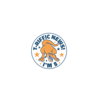 T-rex Terrific news i'm 5 minta türkiz pólón