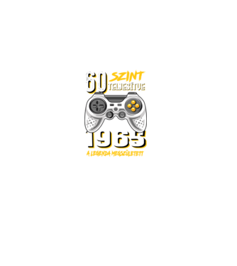 GAMER szint teljesítve 60. 1965 minta fekete pólón