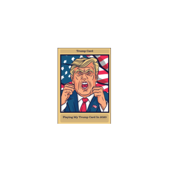 Trump Card 2020 minta fekete pólón