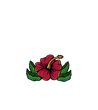 Hibiszkusz minta homokszín pólón