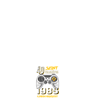 GAMER szint teljesítve 40. 1985 minta fehér pólón