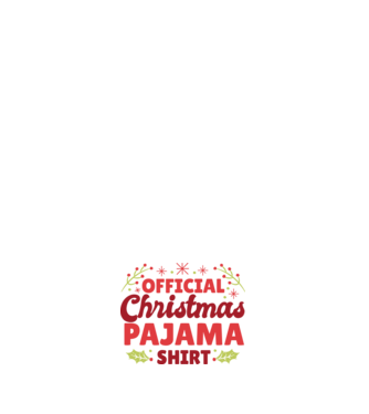 Karácsonyi Pijama minta fehér pólón