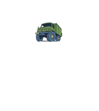 Unimog minta fehér pólón