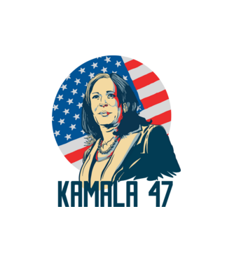 Kamala  minta fehér pólón