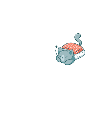 Sushi macska minta neonsárga pólón