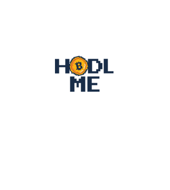 Hodl Me Bitcoin minta fehér pólón