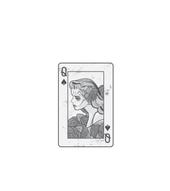 Poker minta fekete pólón