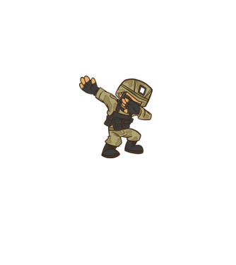 Katona DAB minta sötétzöld pólón
