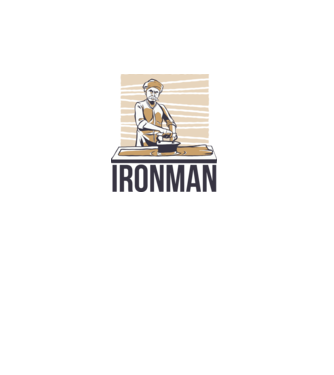 Ironman Vasaló Ember minta fehér pólón