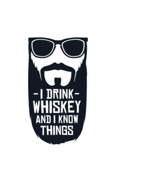 Whiskeyt iszom minta fehér pólón
