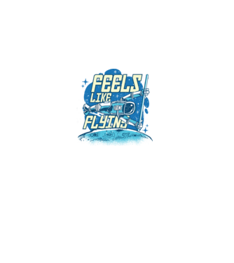 Mintha repülnék minta fekete pólón