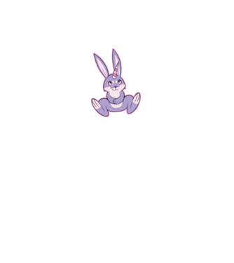 Bunnycorn minta fehér pólón