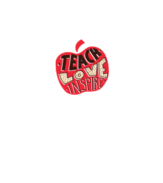 Teach Love Inspire Tanároknak minta fehér pólón