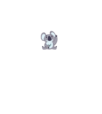 Cuki Koala minta világos rózsaszín pólón