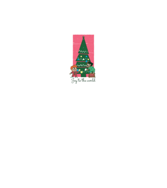 Karácsonyfa díszítés minta fehér pólón