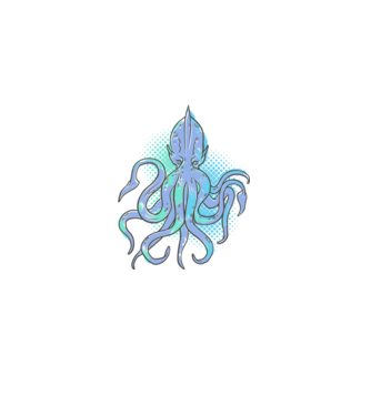 Polip Cthulhu minta fekete pólón