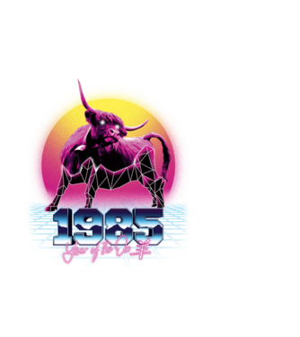 1985 a Bivaly éve - Kínai Horoszkóp minta fehér pólón