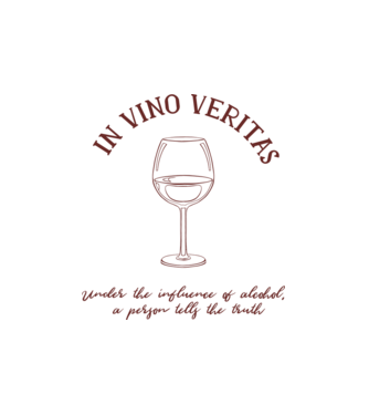 In Vino Veritas - Borban az igazság minta fehér pólón