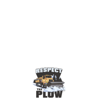 Respect the plow minta fehér pólón