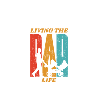 Dad Life Apának minta fehér pólón