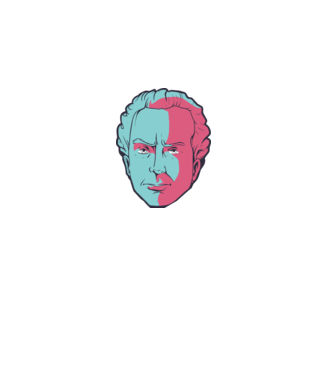 Immanuel Kant minta sötétkék pólón