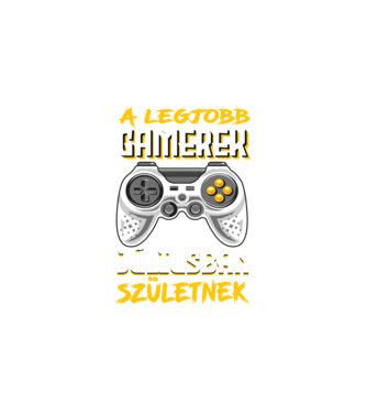 A Legjobb Gamerek Júliusban születnek minta fehér pólón