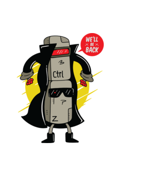 Ctrl Z Terminátor Paródia minta világoskék pólón