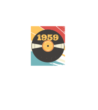 Born in 1959 Limited Edition Vynil Bakelit Retro minta almazöld pólón
