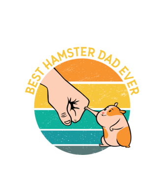 Best Hamster Dad Ever - Legjobb Hörcsögös Apa minta fehér pólón