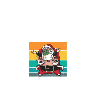 Ho Ho Ho Madafakas Santa Télapó minta fekete pólón
