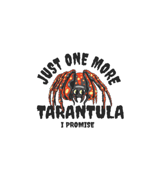 Tarantula minta fehér pólón
