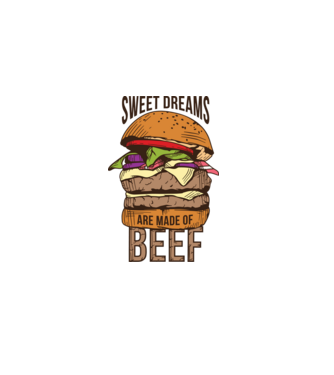 Sweet Dreams Beef minta fehér pólón