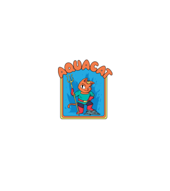Aquacat minta neonpink pólón